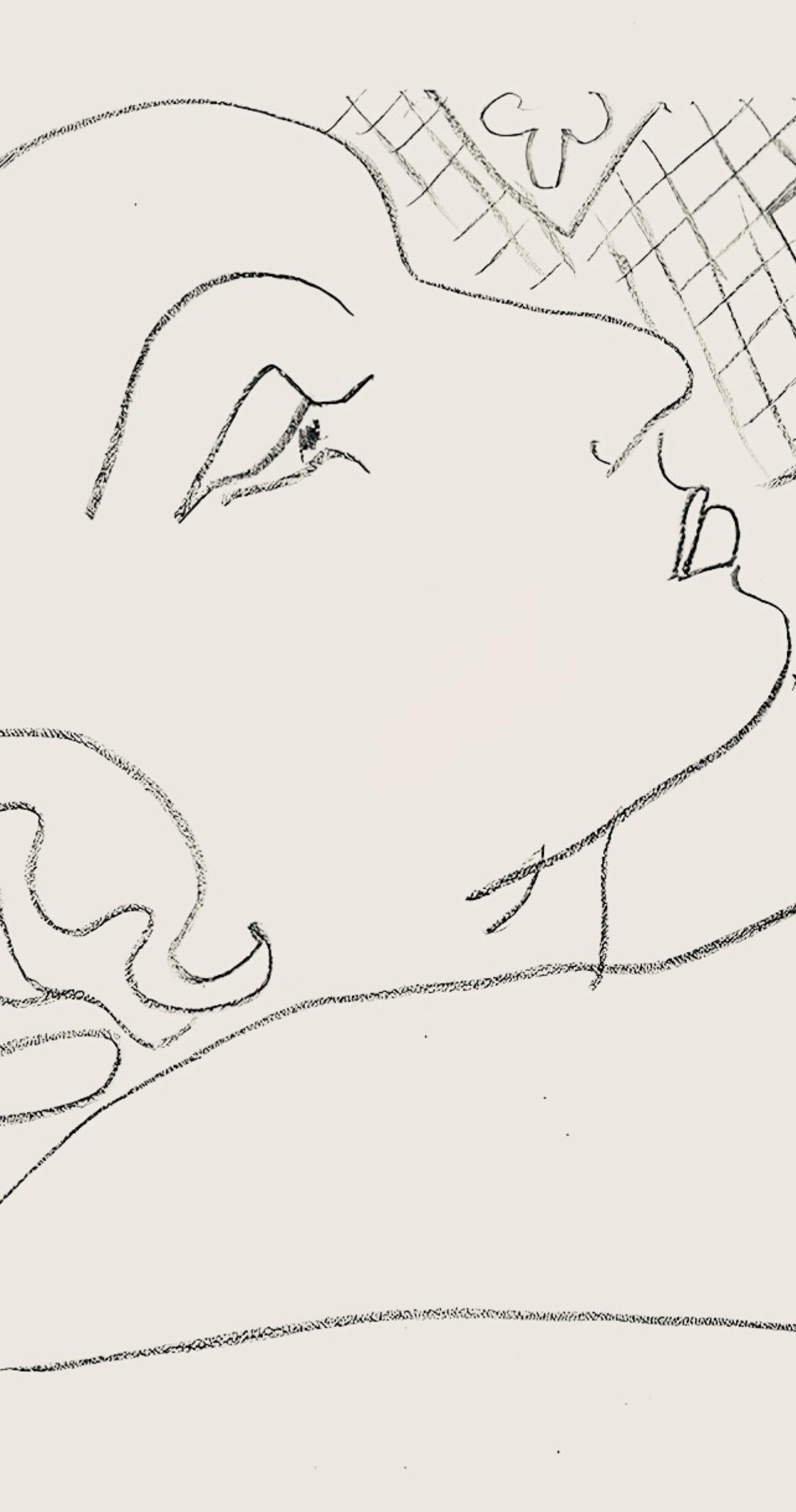 Matisse, Série Z, var. 2 (Duthuit 9), Dessins, Thèmes et variations (after) - Beige Abstract Print by Henri Matisse