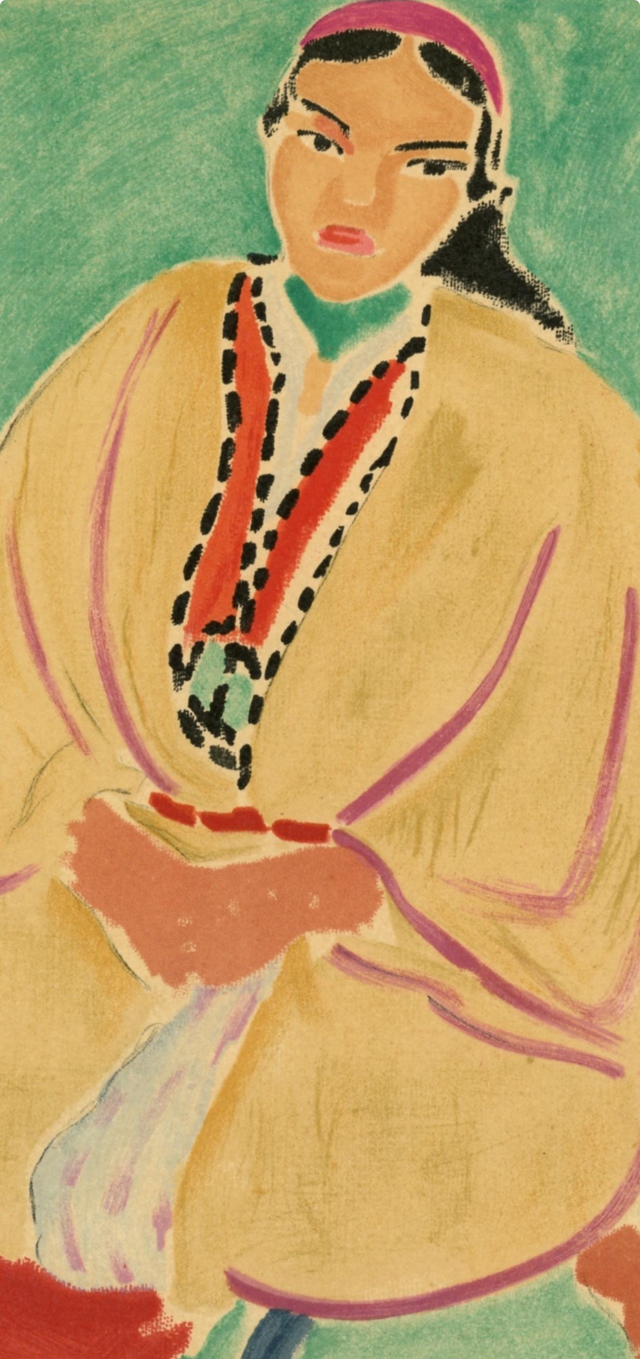 Matisse, Zora, La robe jaune, Portraits par Henri Matisse (after) For Sale 1