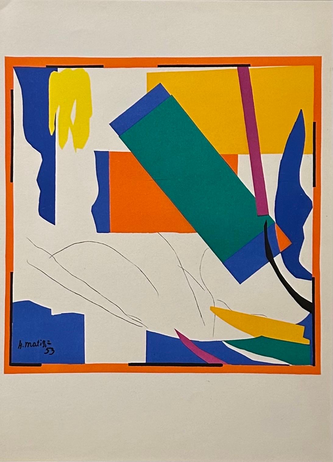 Litografia a colori Modern Master 'Souvenirs d'Océanie' su carta Wove - Print di Henri Matisse