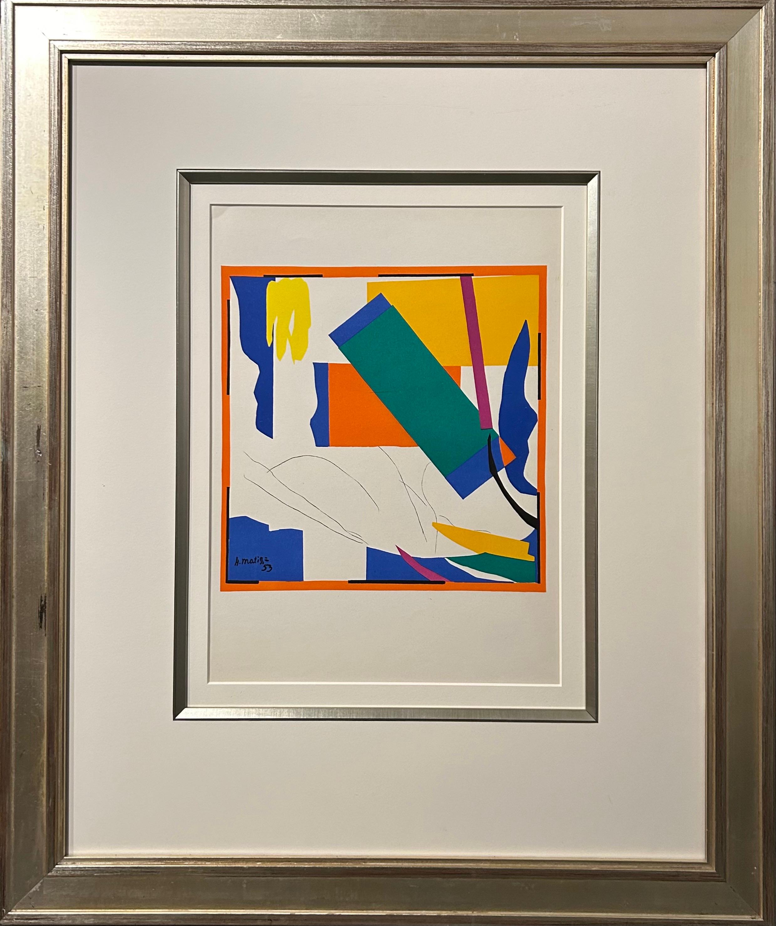 Henri Matisse Abstract Print - Modern Master Colour Lithograph 'Souvenirs d'Océanie' on Wove paper