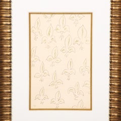 Modernist Repeating Fleur De Lis Motif Lithograph by Henri Matisse