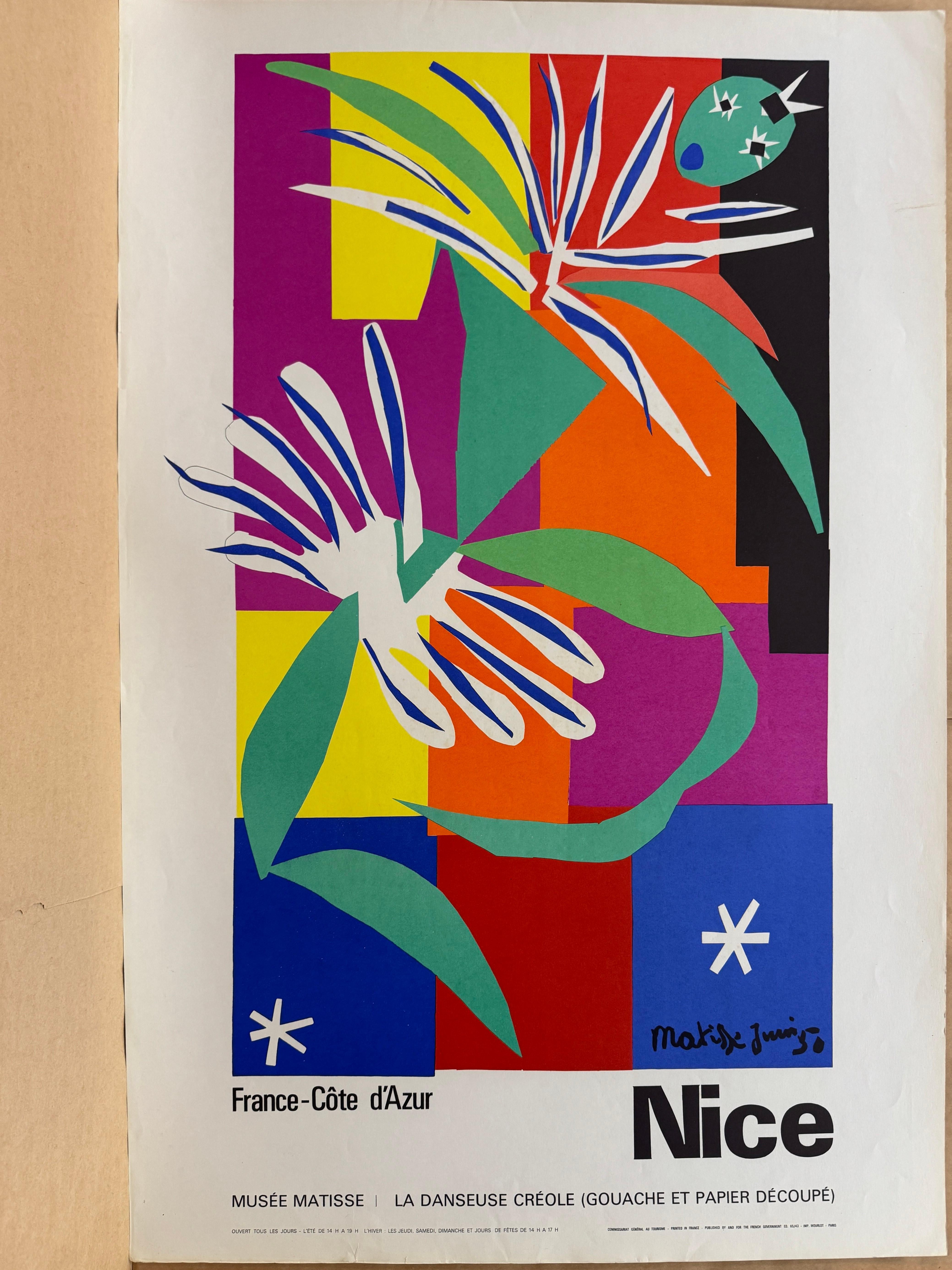 Musée Matisse Danseuse Créole D'après Henri Matisse, 1965 en vente 2