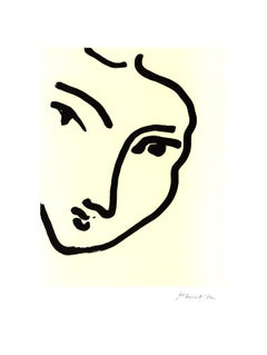Nadia Au Menton Pointu Offset Lithograph, Modern 20th Century Art