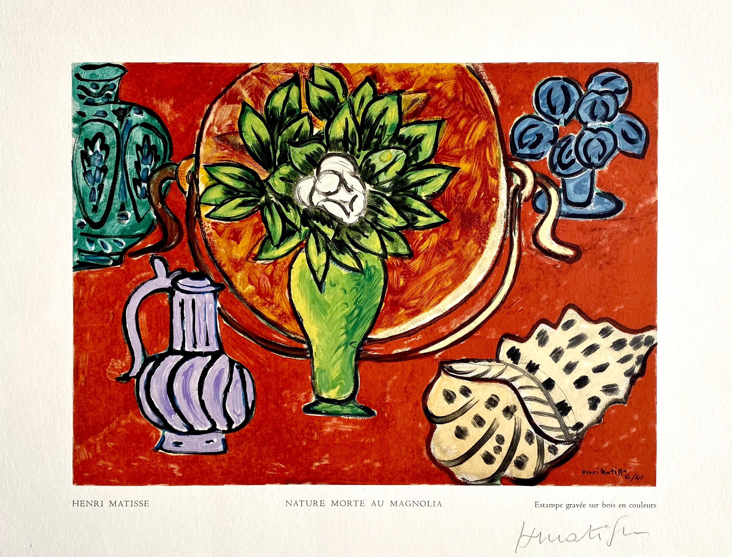 Henri Matisse Still-Life Print - Nature Morte au Magnolia