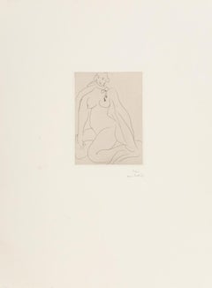 Nu Accroupi, Une Cordeliere Nouee Autour du Cou, Henri Matisse