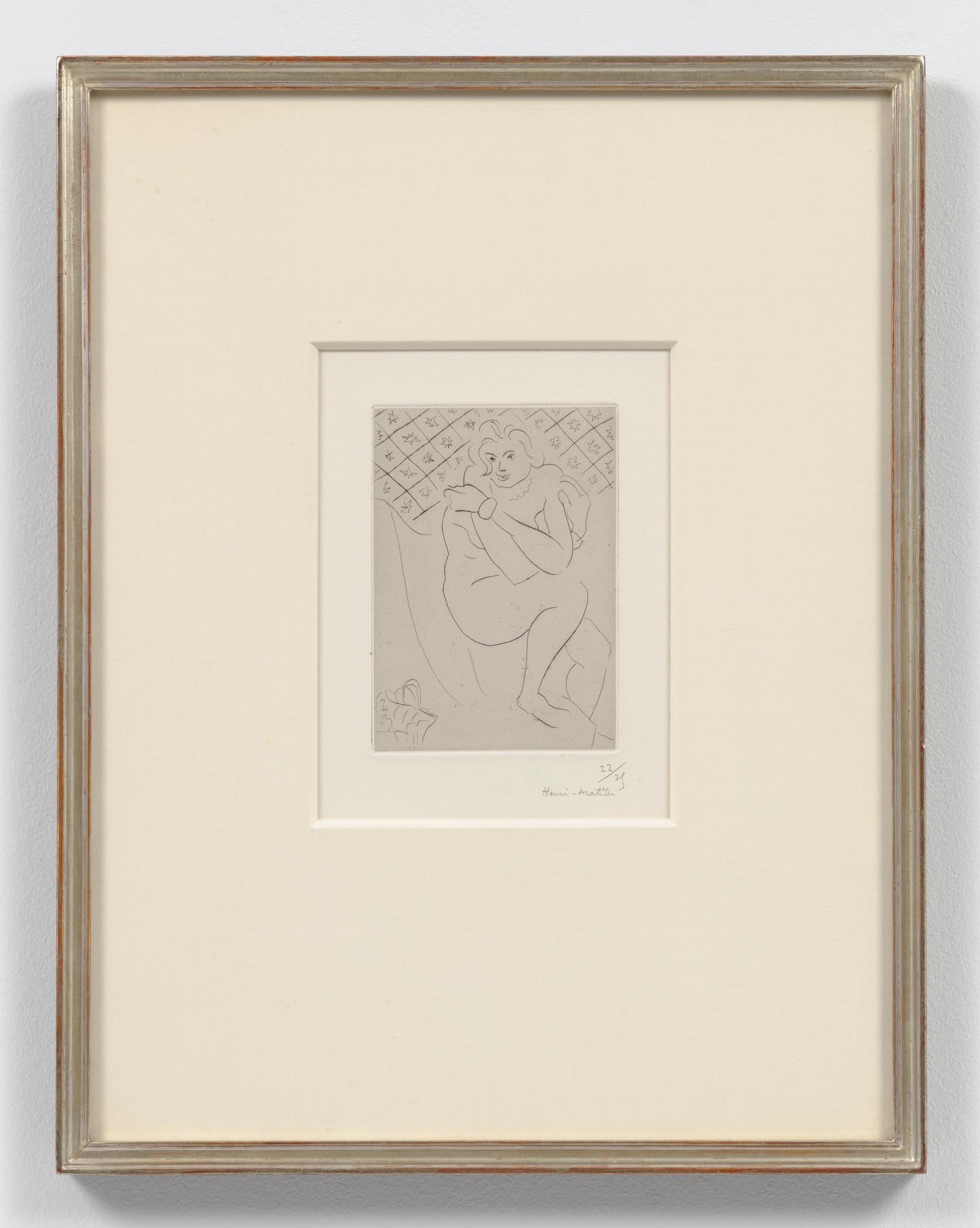 Henri Matisse Figurative Print - Nu assis, bras croisés sur la poitrine