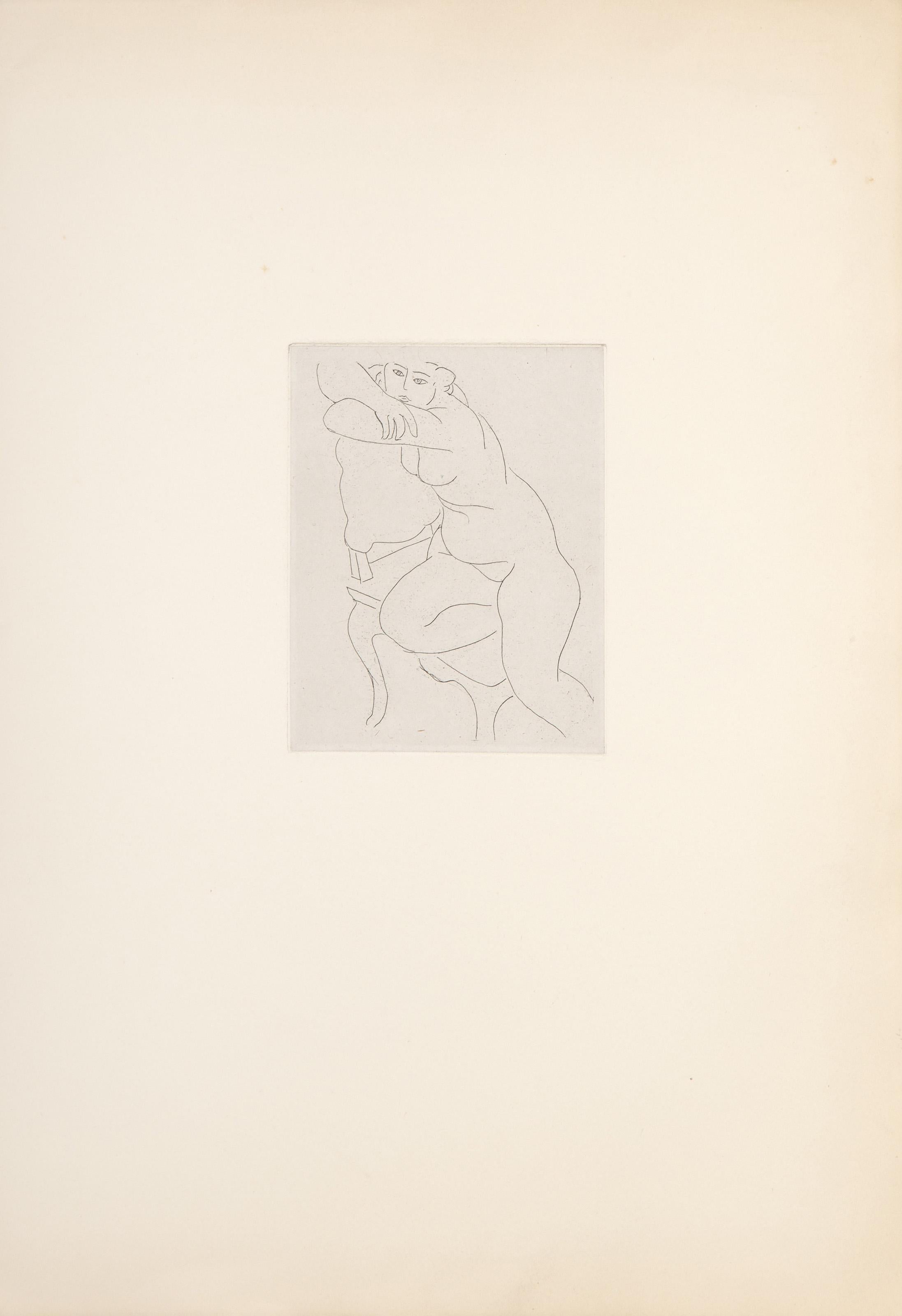 Nu au Fauteuil, Aguafuerte de Henri Matisse en venta 1