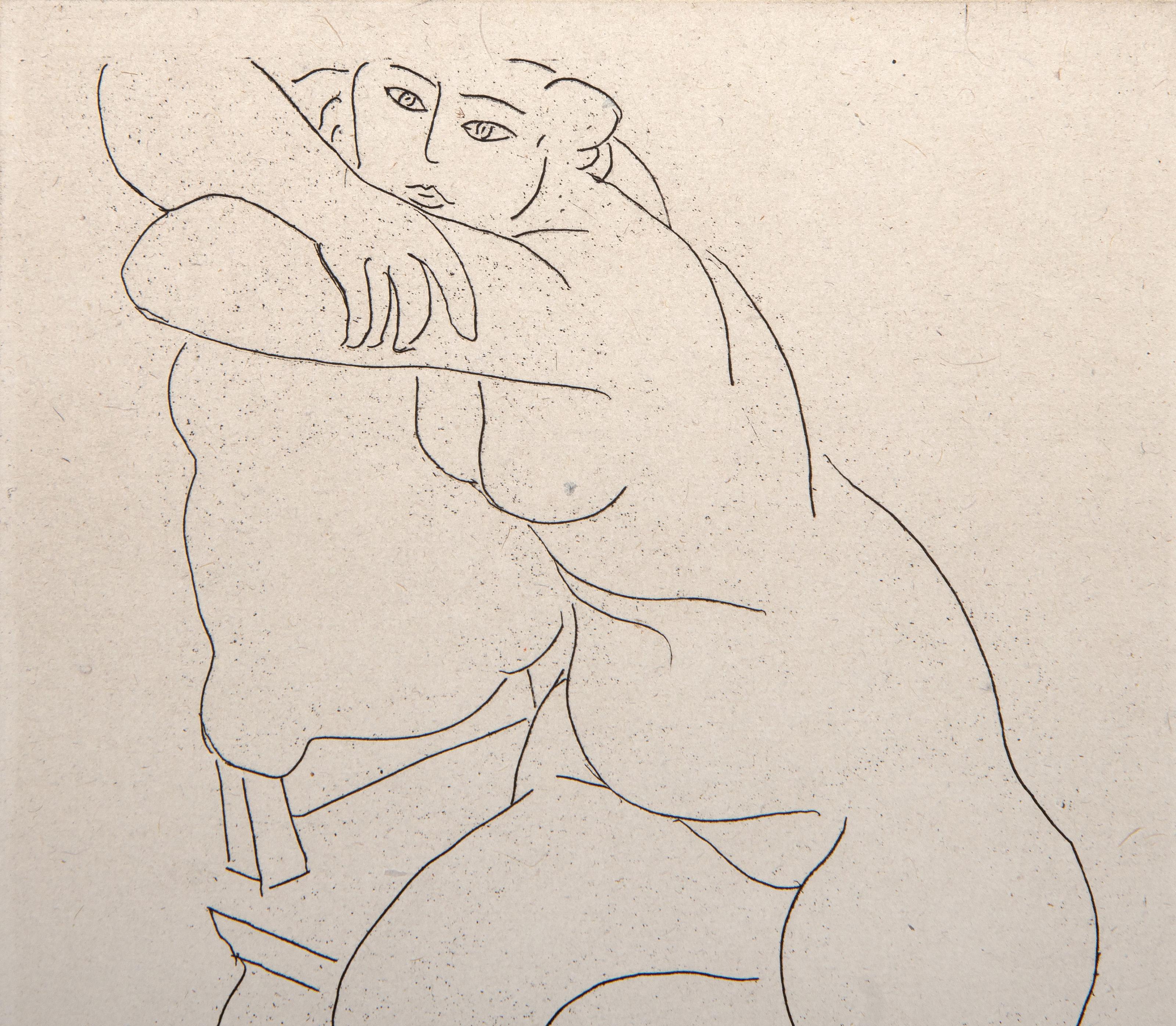 Nu au Fauteuil, Aguafuerte de Henri Matisse en venta 2