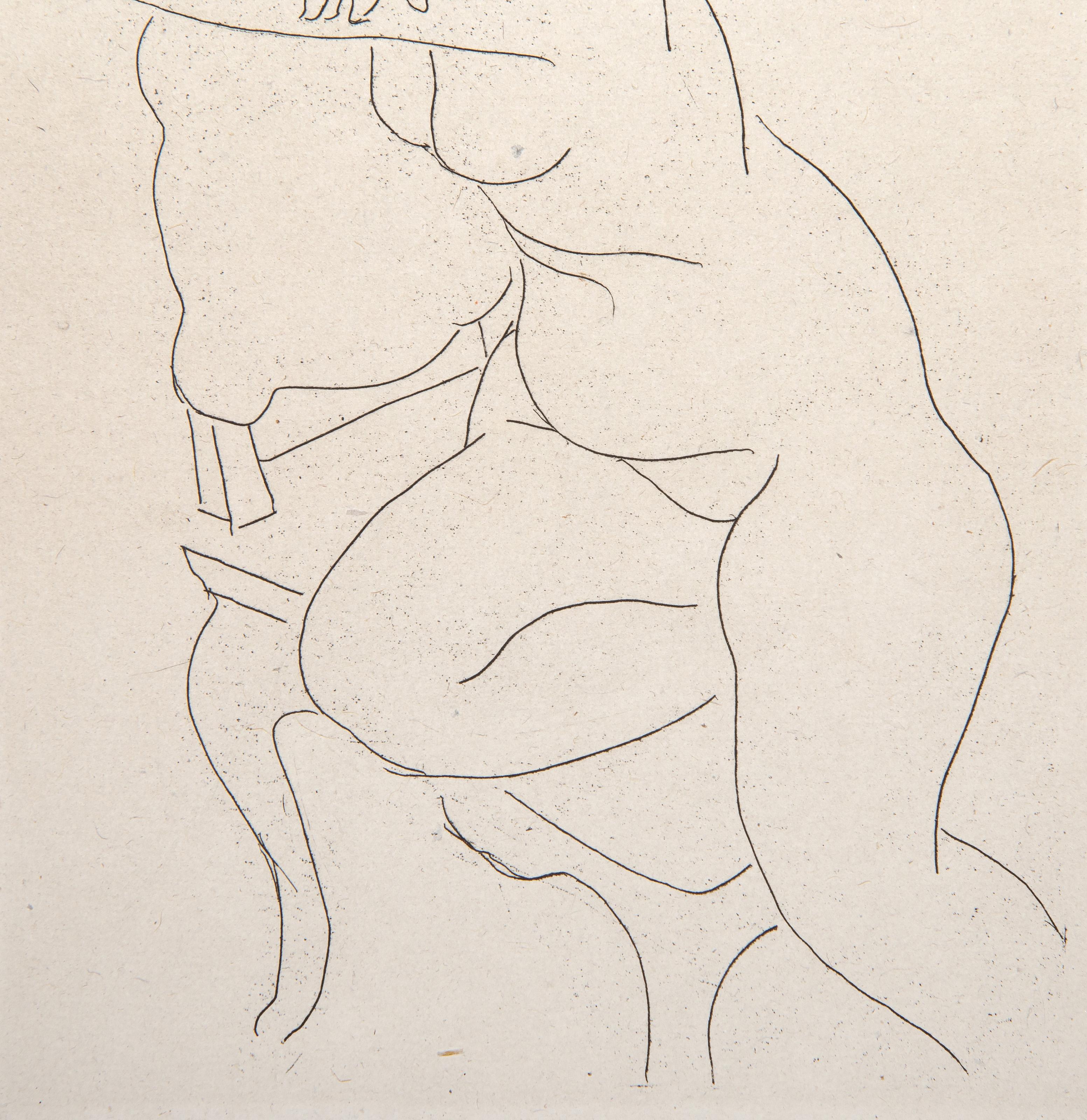 Nu au Fauteuil, Aguafuerte de Henri Matisse en venta 3