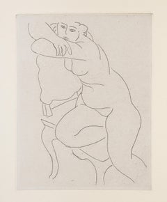Nu au Fauteuil, Etching by Henri Matisse