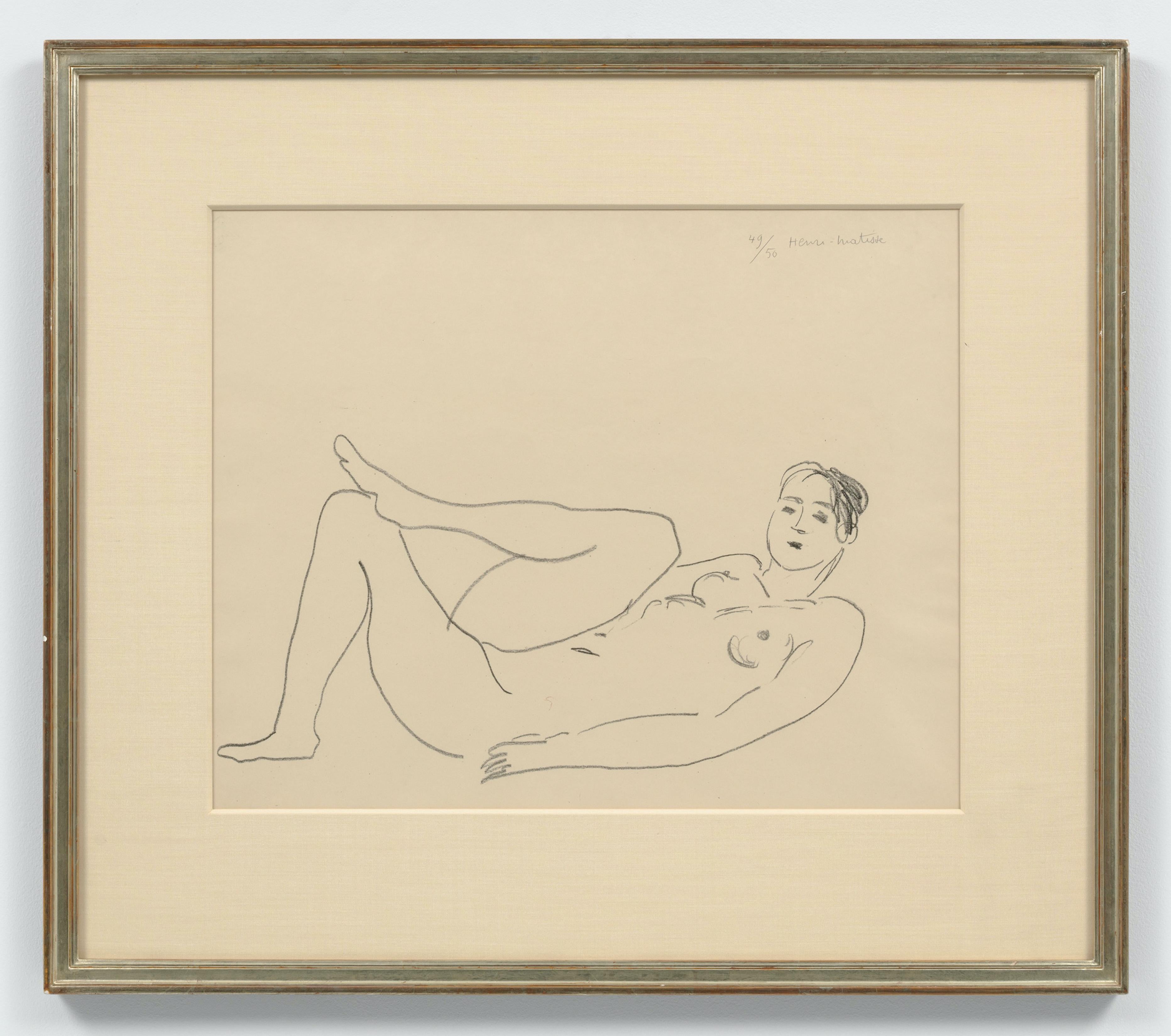 Henri Matisse Figurative Print – Nu couché, jambe repliée - Étude de jambes
