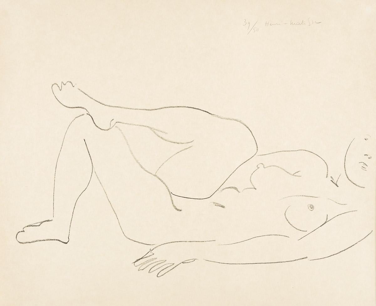 Henri Matisse Figurative Print - Nu couchée au visage incomplet— Étude de jambes