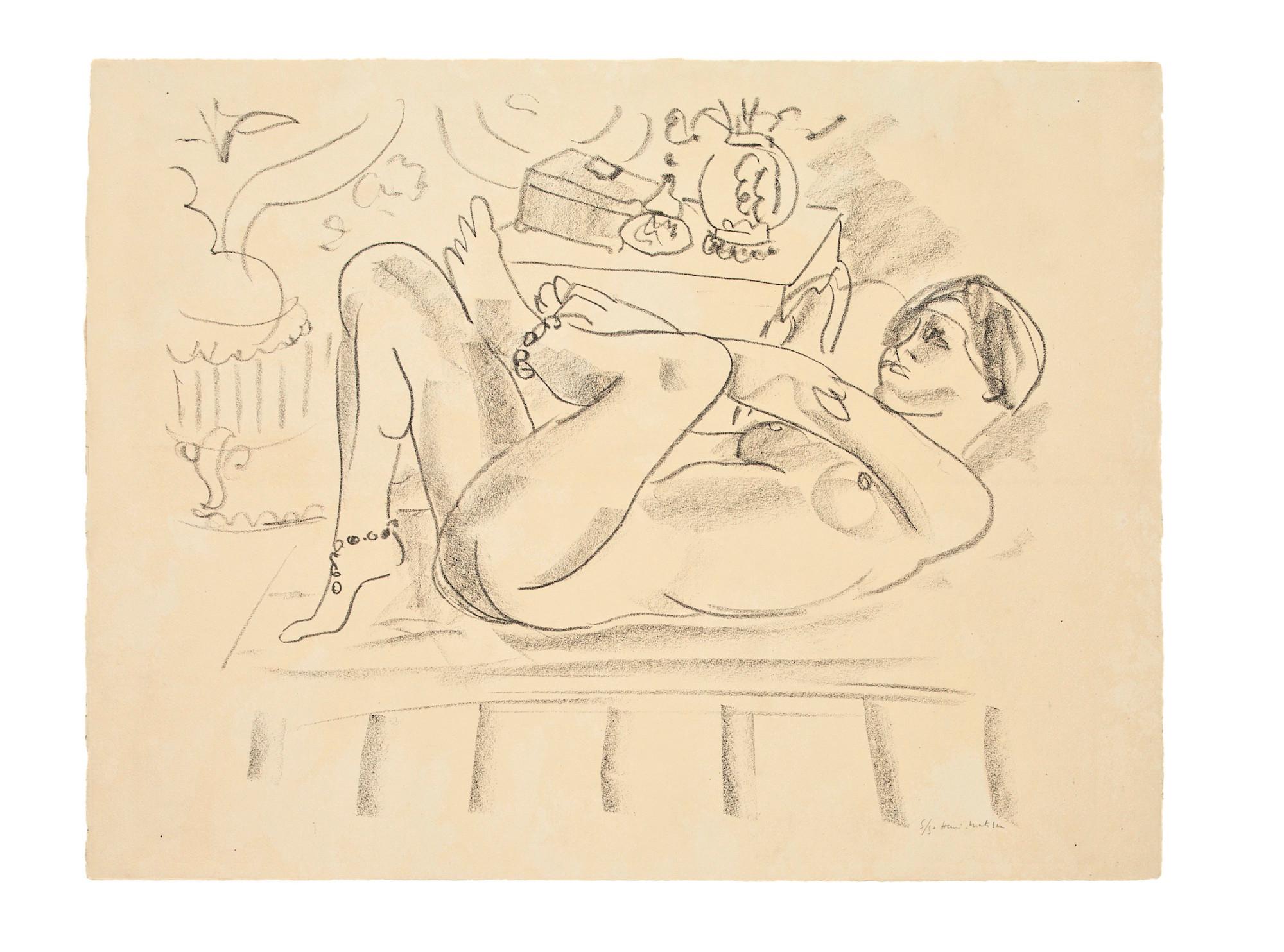 Henri Matisse Figurative Print – Odalisk au Coffret, Odalisk 