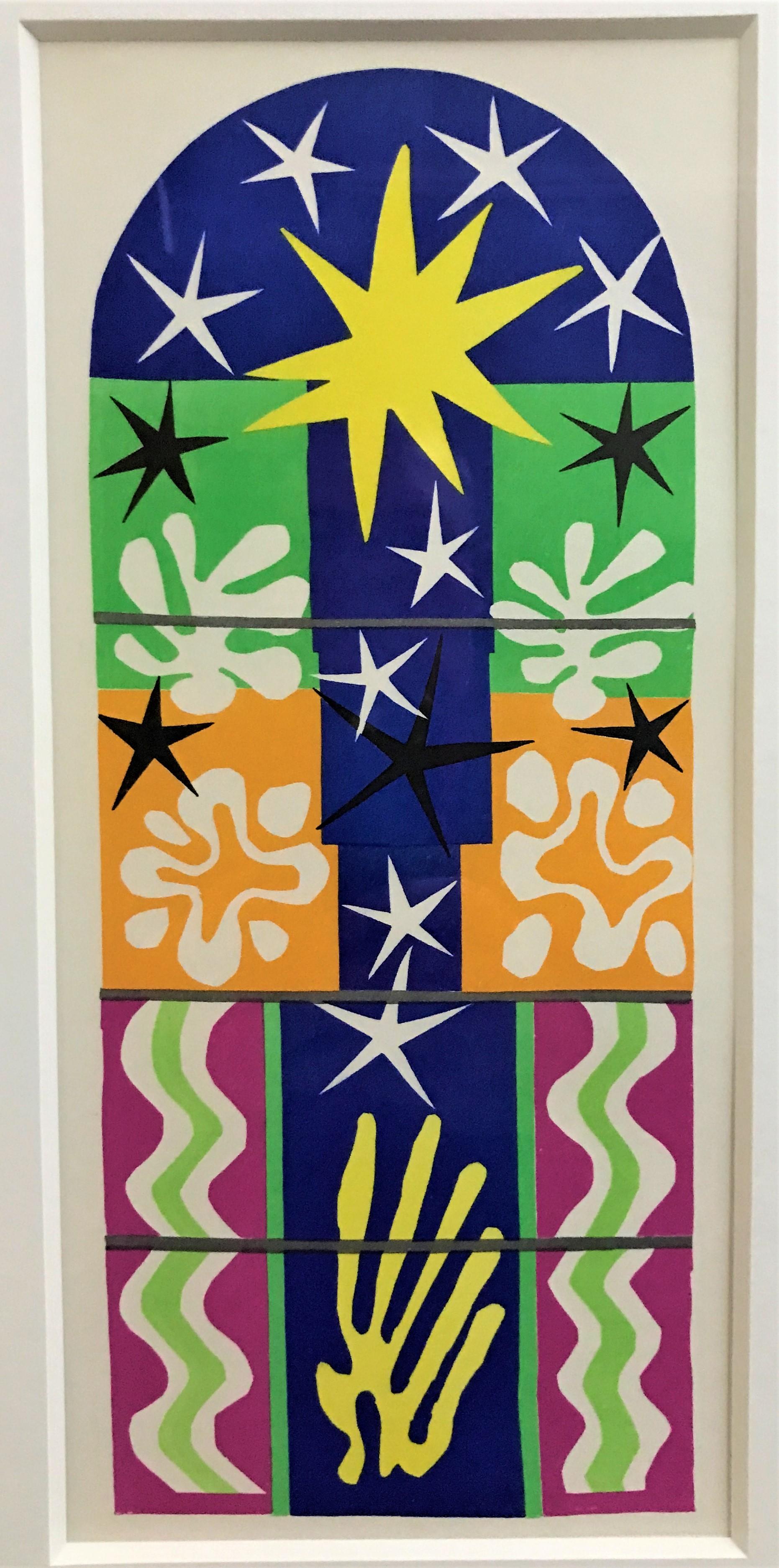 Abstract Print di Henri Matisse - Nuit de Noël, stampa astratta a colori su carta, 20° secolo