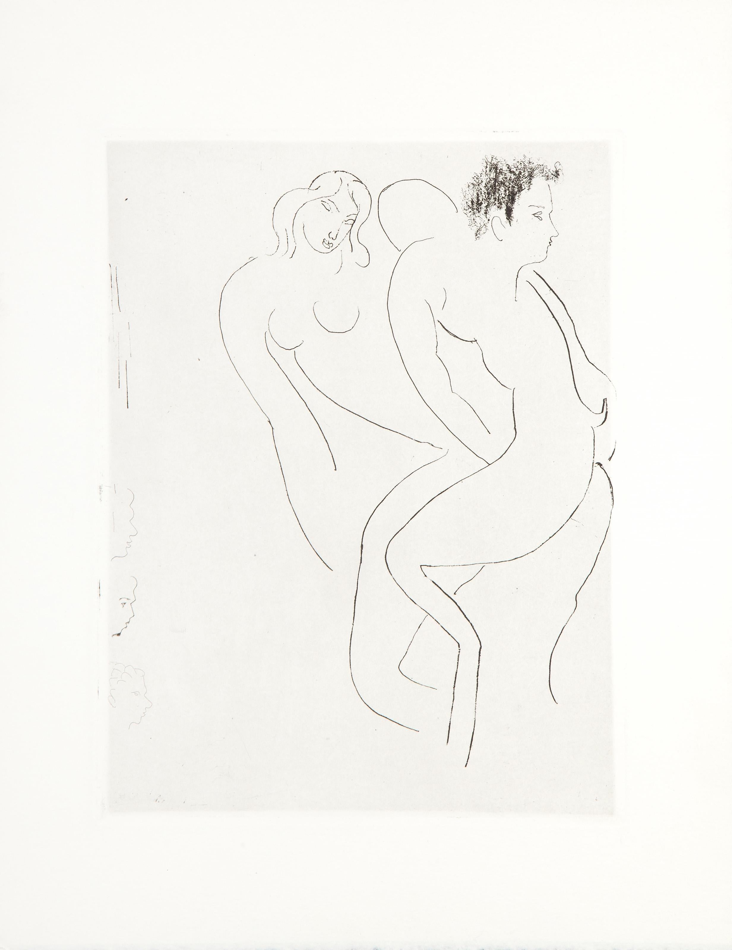 Nymph and Faun, Etching by Henri Matisse For Sale 2