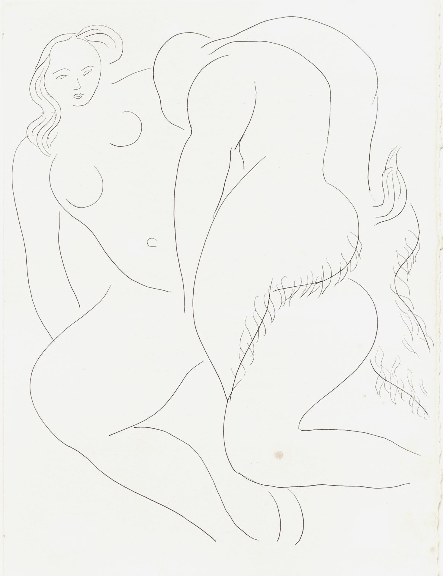Henri Matisse Figurative Print - Nymphe et Faune