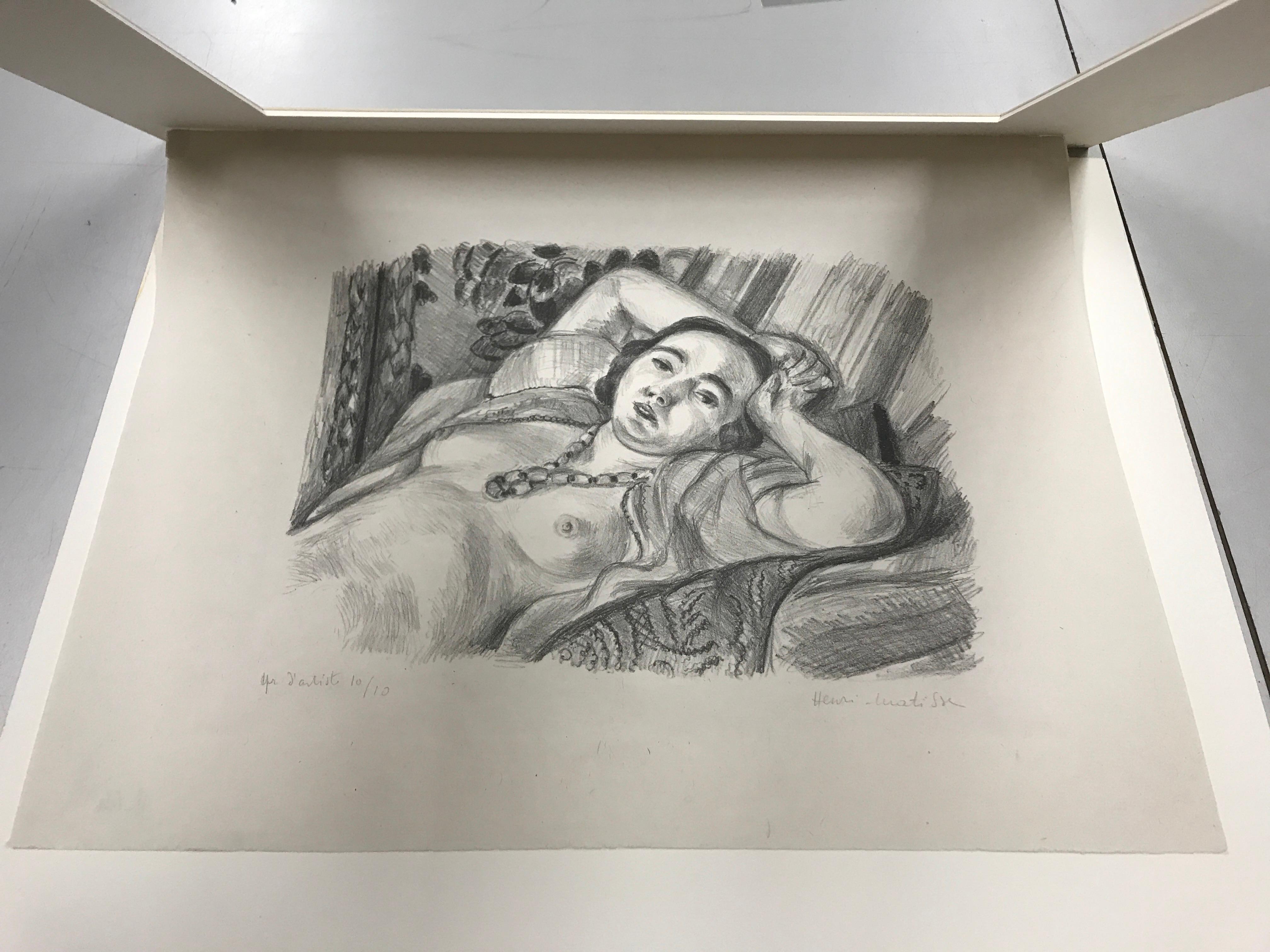 Odalisque au Collier – Print von Henri Matisse