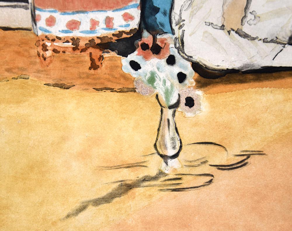 Odalisque sur la terrasse (Odalisque on the Terrace), 1922 - Modern Print by Henri Matisse