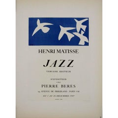 original 1947 poster for the exhibition of Henri Matisse