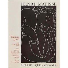 Original 1970 exhibition poster was created for Henri Matisse’s Œuvre Gravé