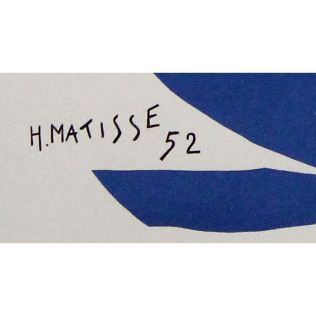 Cartel original de 1980 de la exposición Femme en bleue de Henri Matisse en venta 2