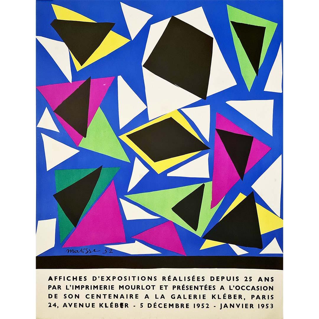Affiche d'origine d'exposition d'Henri Matisse Centenaire de l'Imprimerie Mourlot en vente 1
