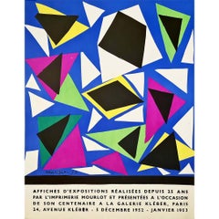 Original exhibition poster by Henri Matisse Centenaire de l'Imprimerie Mourlot