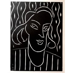 Original Linocut - Henri Matisse - Teeny