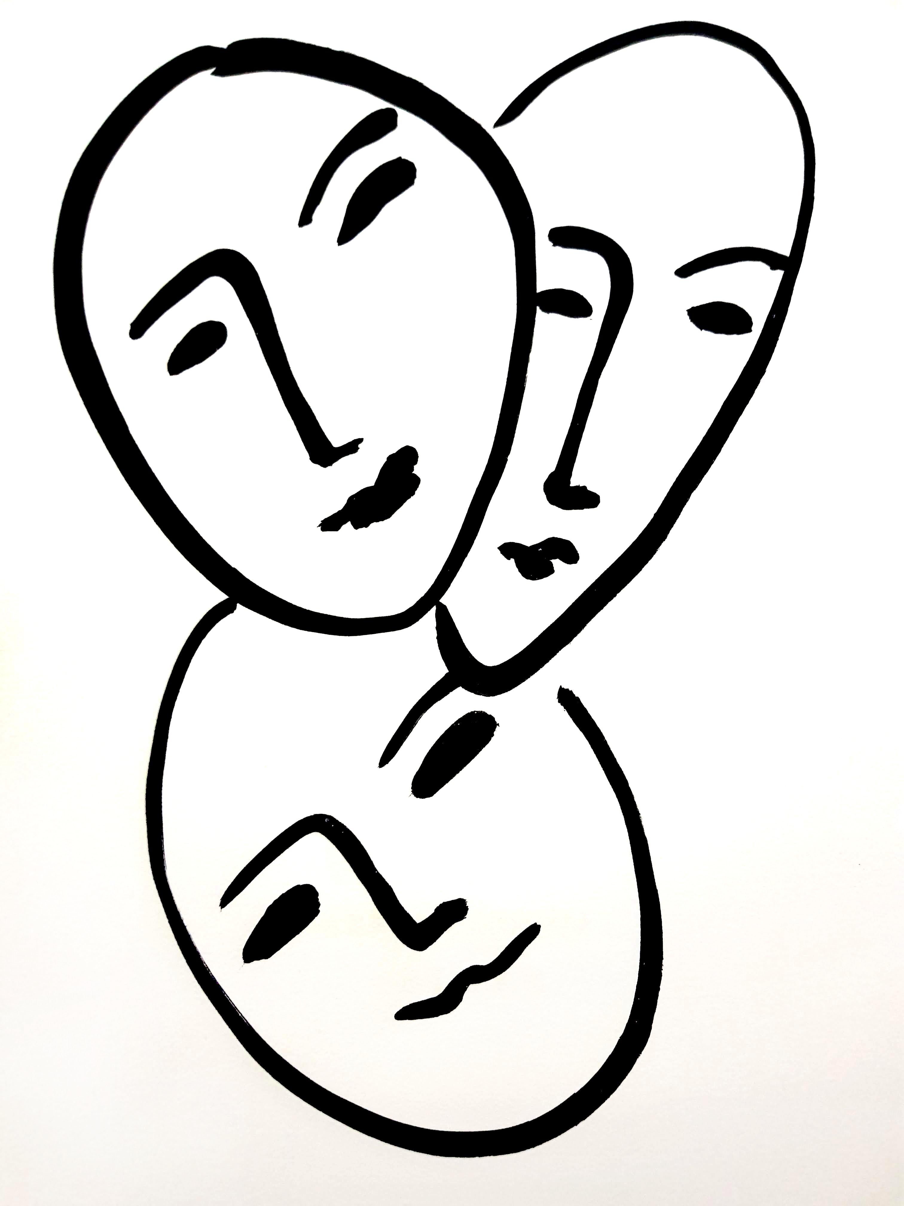 Henri Matisse - Original lithograph from Apollinaire at 1stDibs | matisse  face, matisse heart print