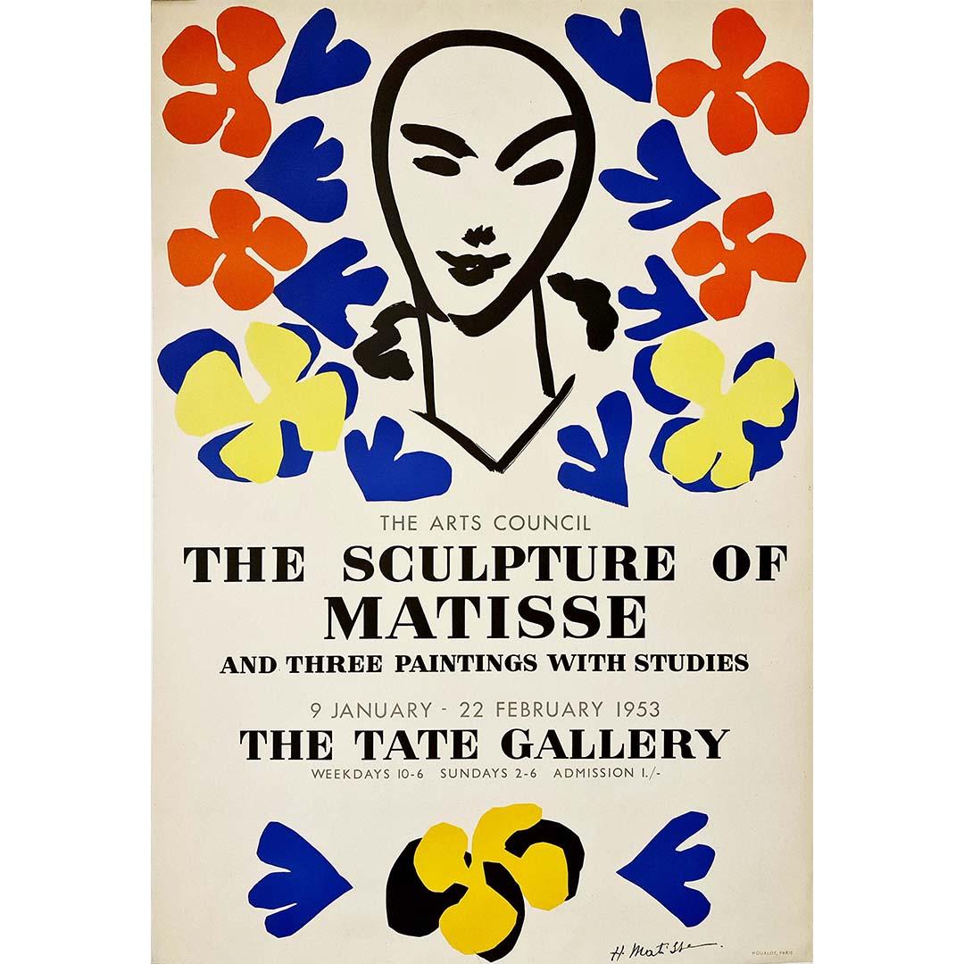 Affiche originale The Arts Council - The Sculpture of Matisse 1953 - The Tate Gallery en vente 1