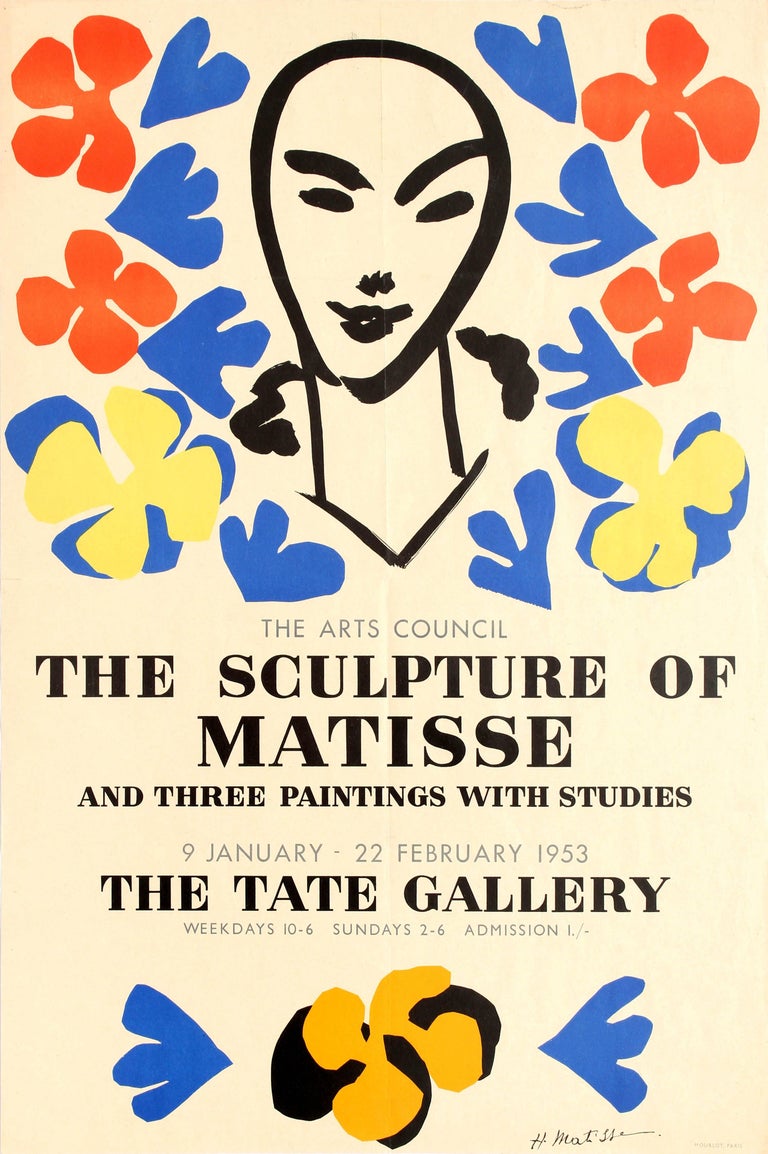 Henri Matisse Original Vintage Arts Council Exhibition