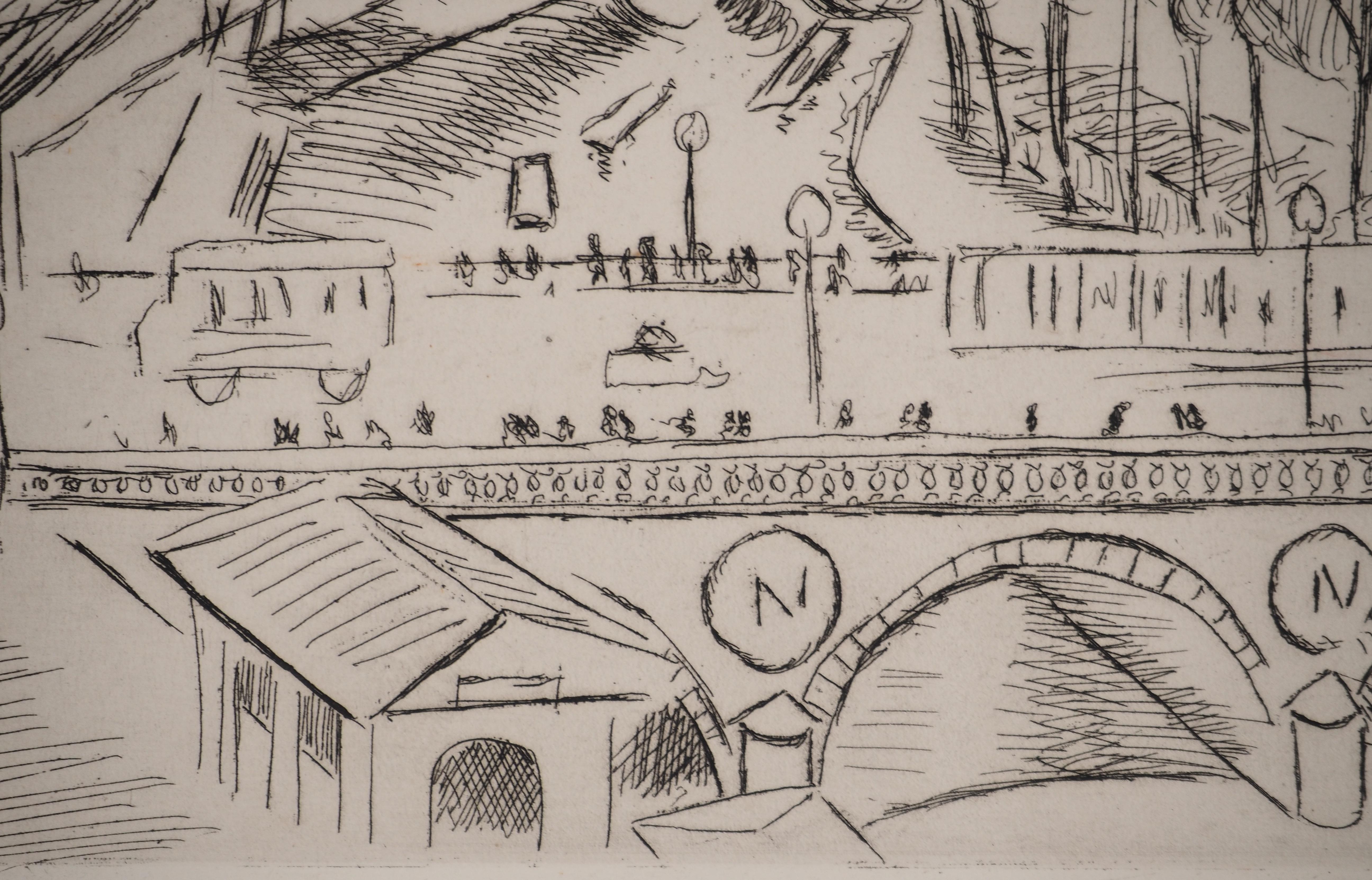 París : Puente Saint Michel - Grabado original (Duthuit-Matisse #108) en venta 1