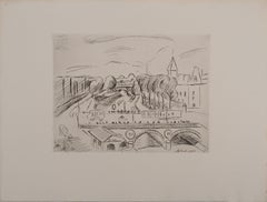 Paris : Saint Michel Bridge - Original Etching (Duthuit-Matisse #108)