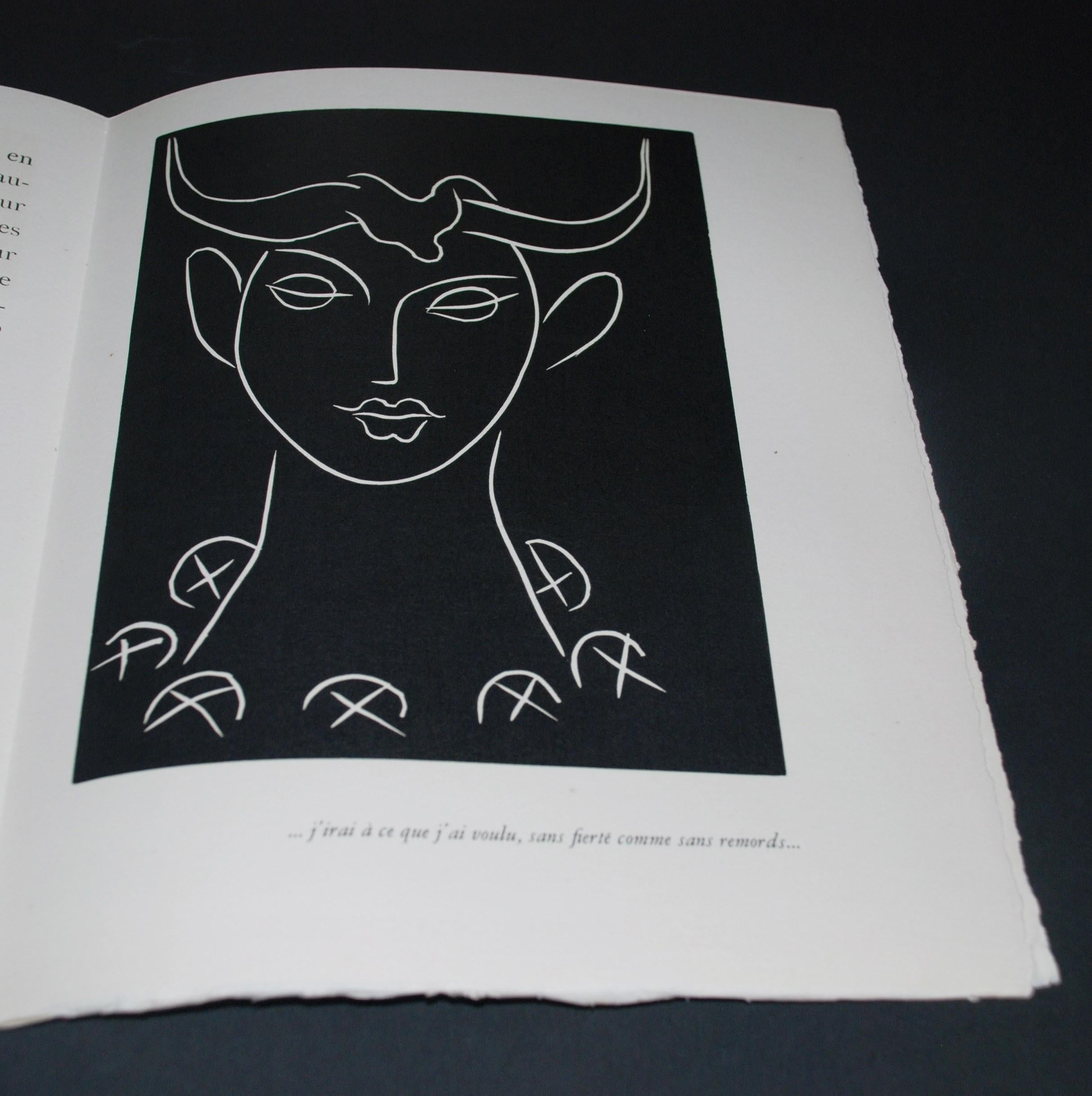 Pasiphae Plate 17: J'irai à ce que j'ai voulu, sans fierté comme sans remords - Print by Henri Matisse