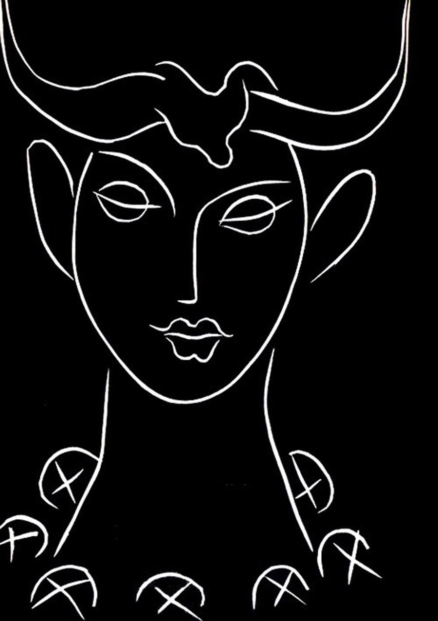 Henri Matisse Figurative Print - Pasiphae Plate 17: J'irai à ce que j'ai voulu, sans fierté comme sans remords