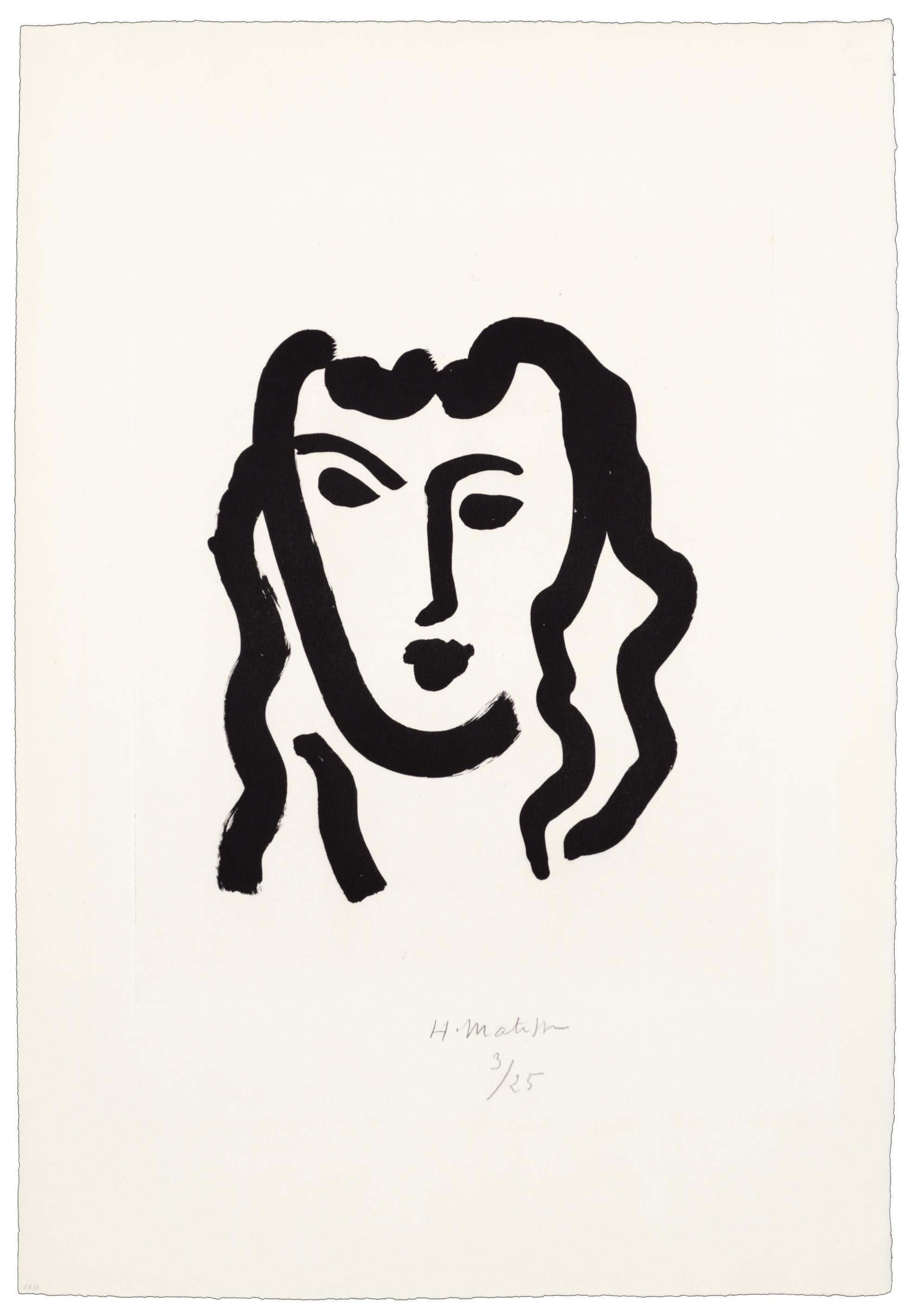Henri Matisse Portrait Print – Patitcha. Maske
