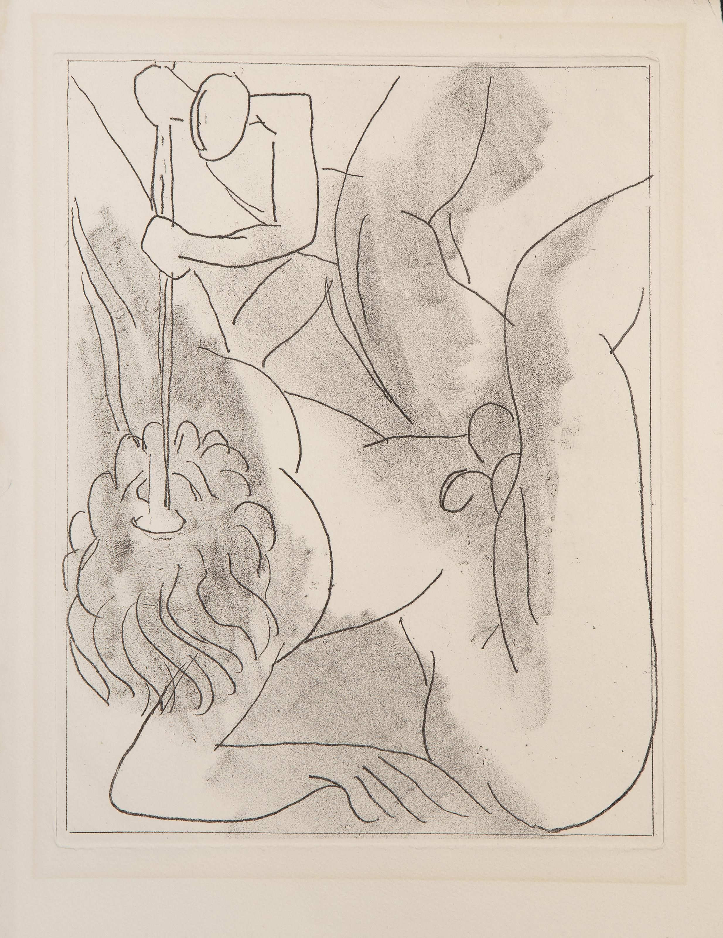  Henri Matisse, Français (1869 - 1954) - Polyphème d'Ulysses, Médium : Gravure sur Canson, Taille de l'image : 10.25 x 8 pouces, Format : 12.75 x 10 in. (32.39 x 25.4 cm), Provenance : De la Collection de feu Larry Saphire.
