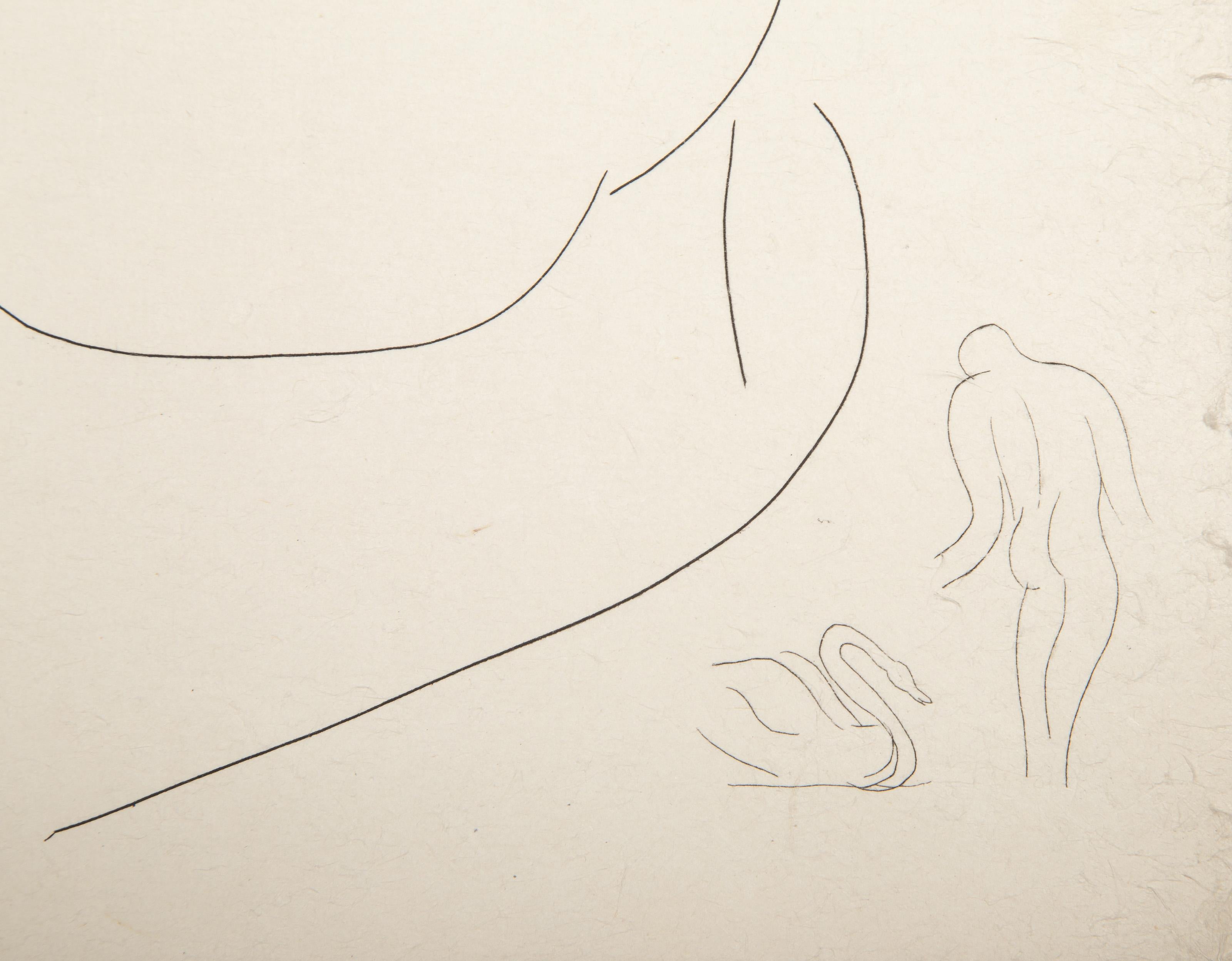 Portrait of Baudelaire, Etching Paper by Henri Matisse For Sale 2