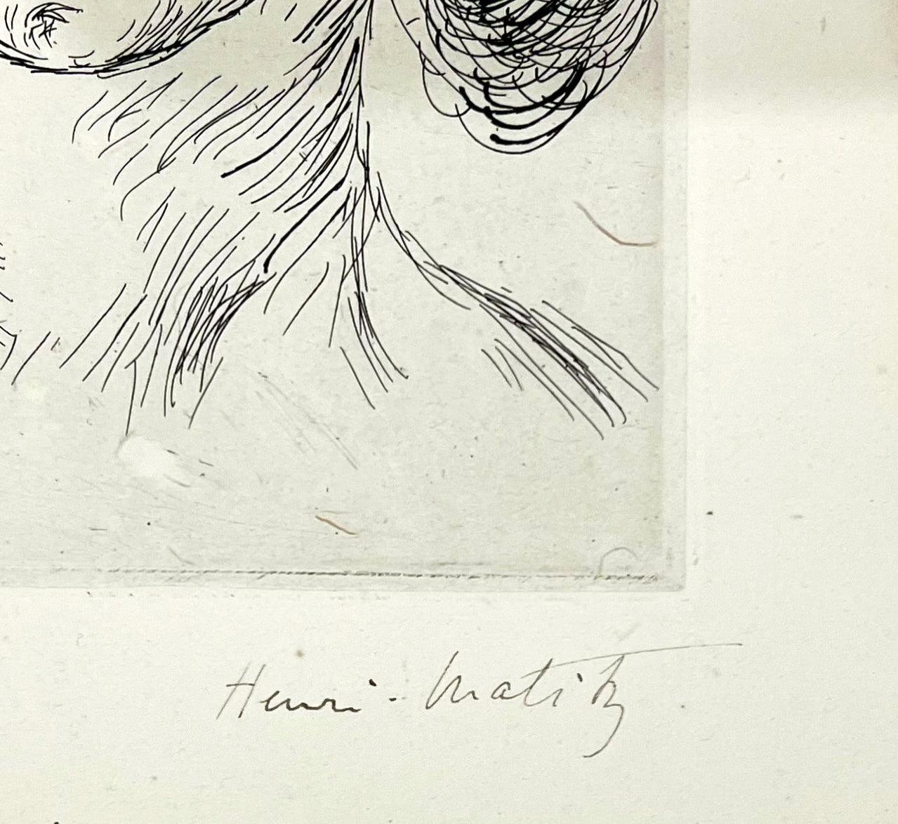 Portrait of Mlle. Marguerite Matisse (Cinquante Dessins) 1