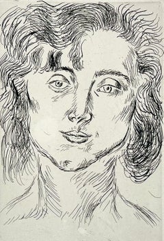 Portrait of Mlle. Marguerite Matisse (Cinquante Dessins)