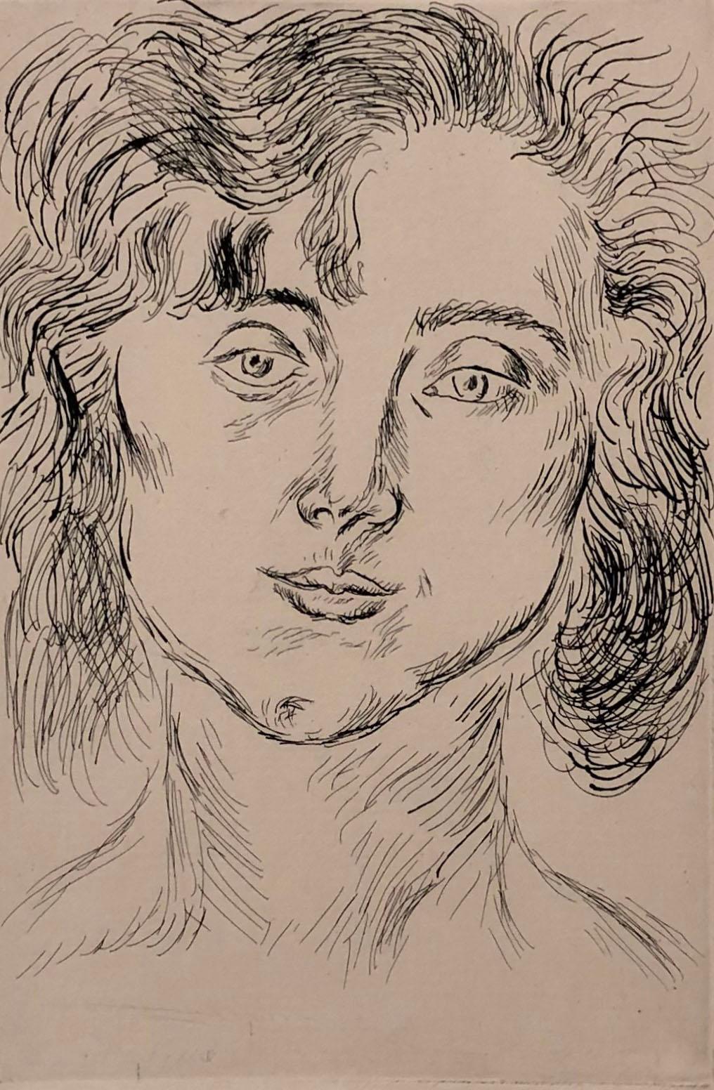 Portrait of Mlle. Marguerite Matisse - Print by Henri Matisse