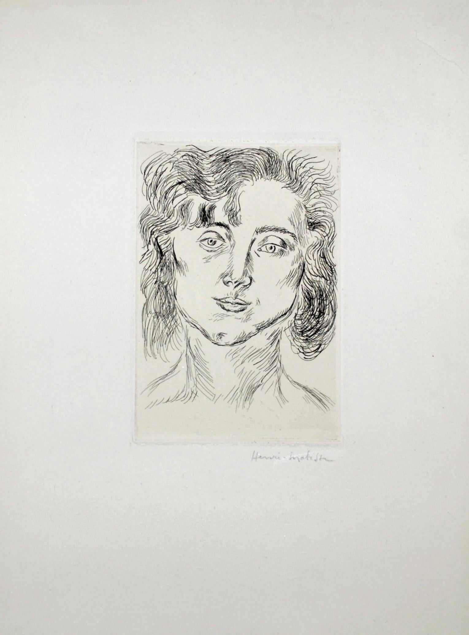 Retrato de Mlle. Marguerite Matisse - Print Posimpresionista de Henri Matisse