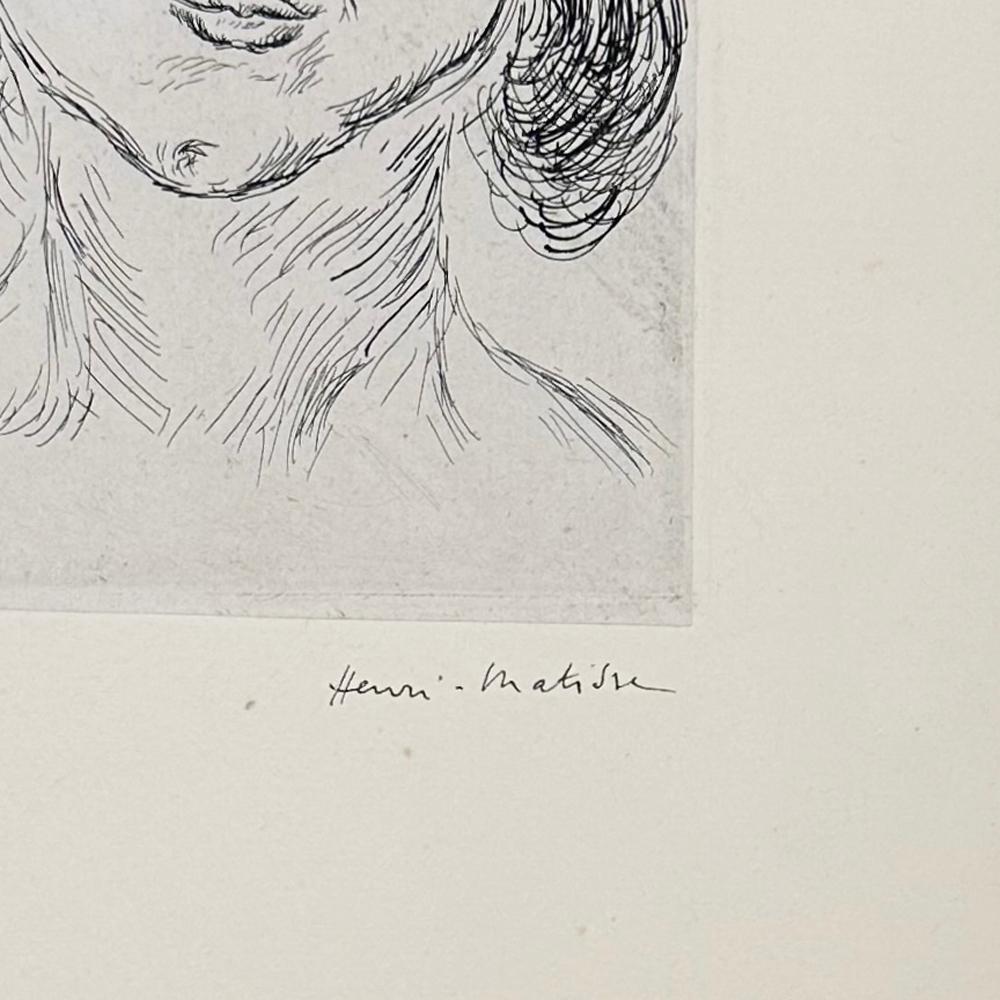 Portrait of Mlle. Marguerite Matisse - Post-Impressionist Print by Henri Matisse