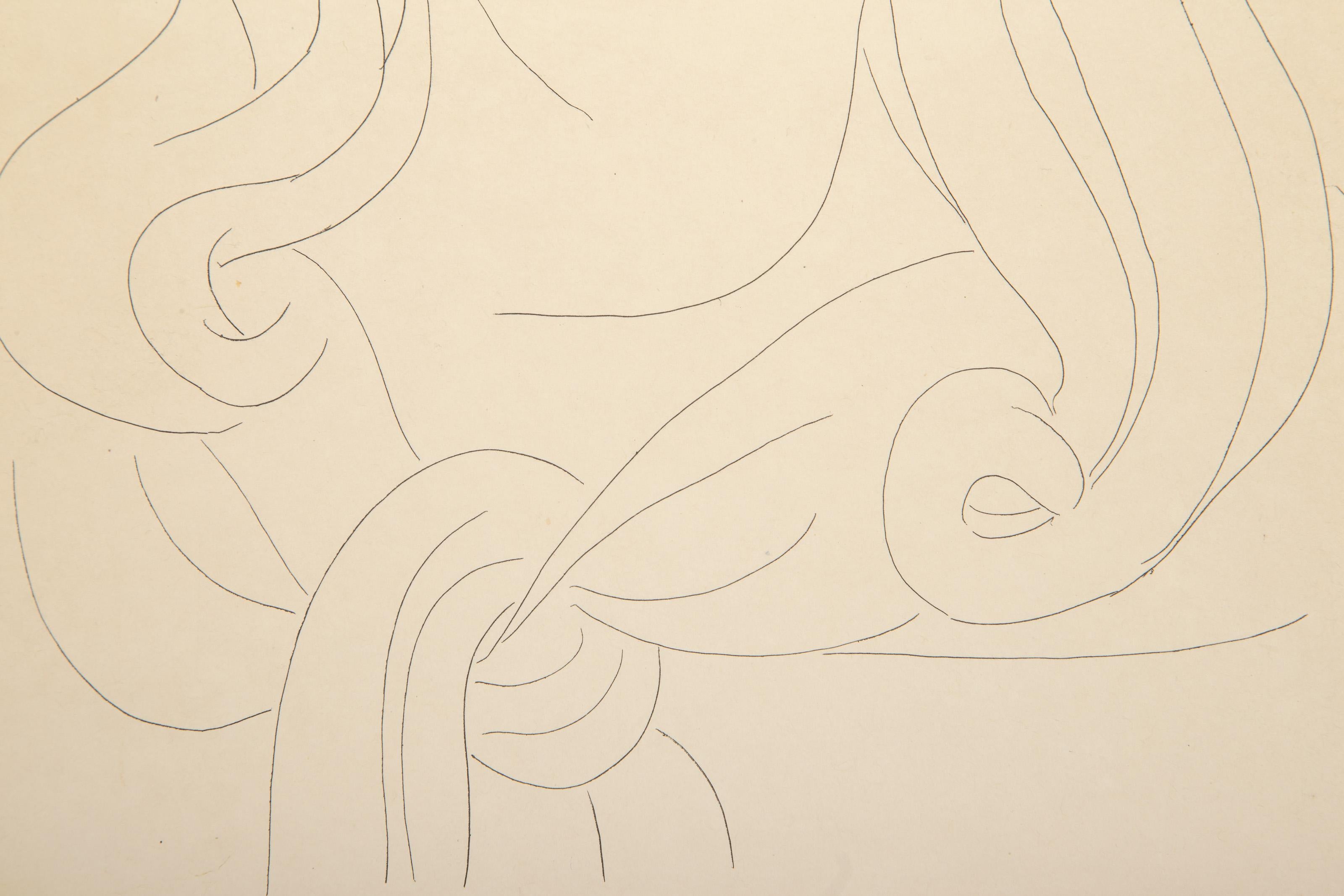 Ritratto di donna, acquaforte di Henri Matisse in vendita 2