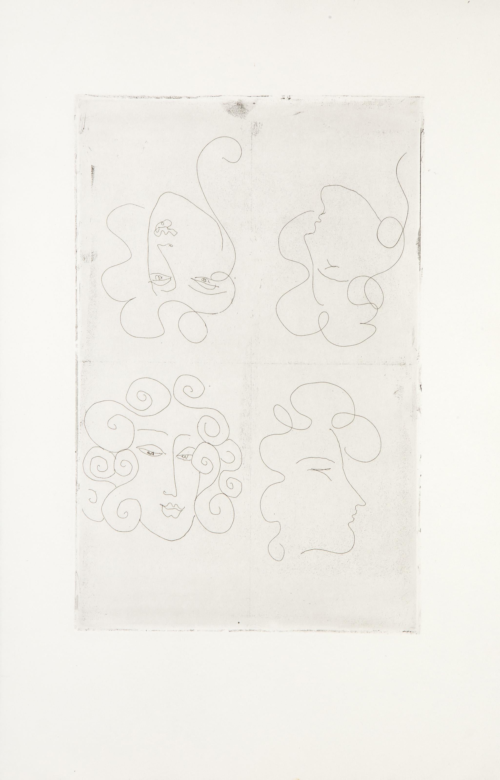 Portrait Studies, Etching by Henri Matisse For Sale 2
