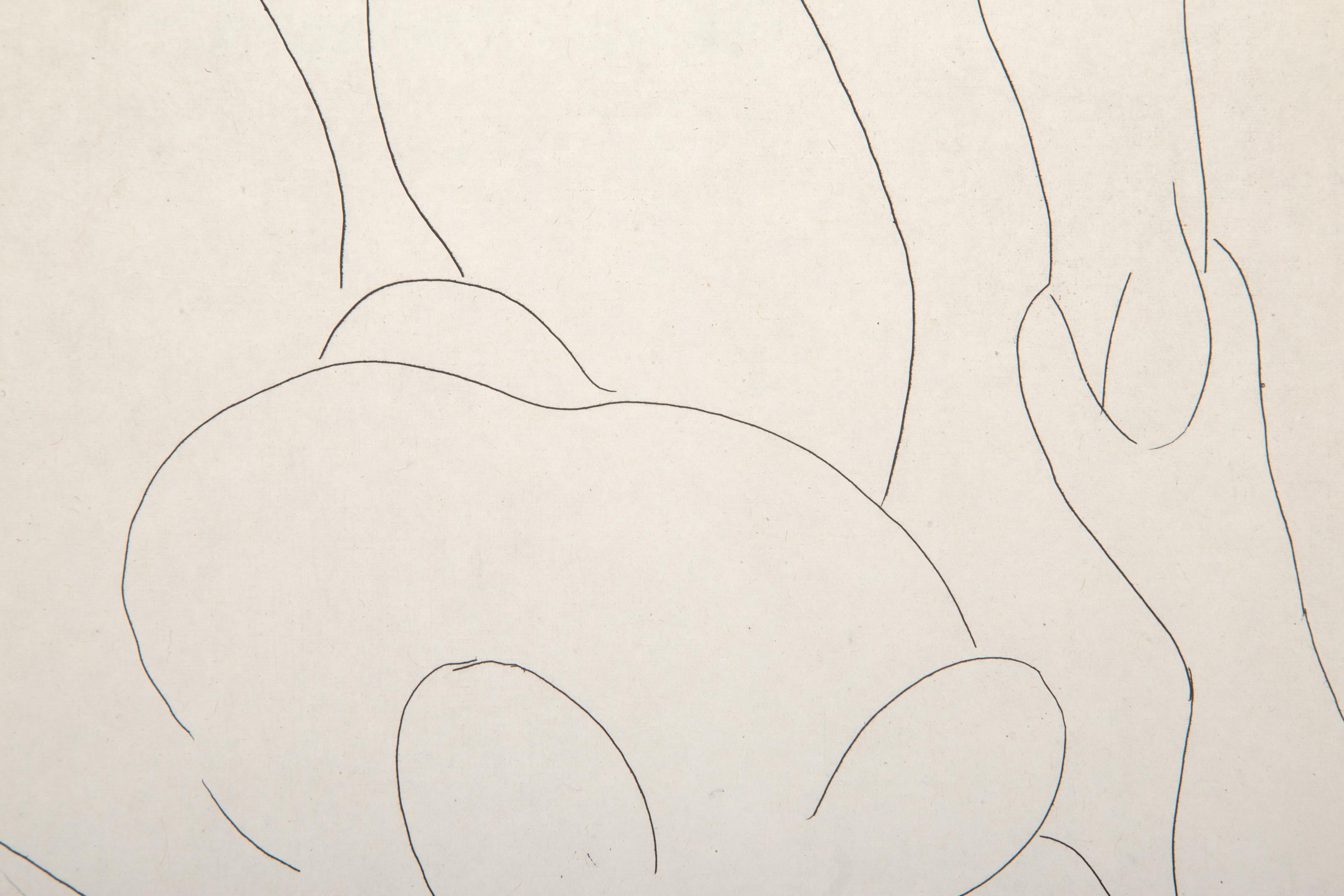 Reclining Female Nude, Modern Etching by Henri Matisse For Sale 1