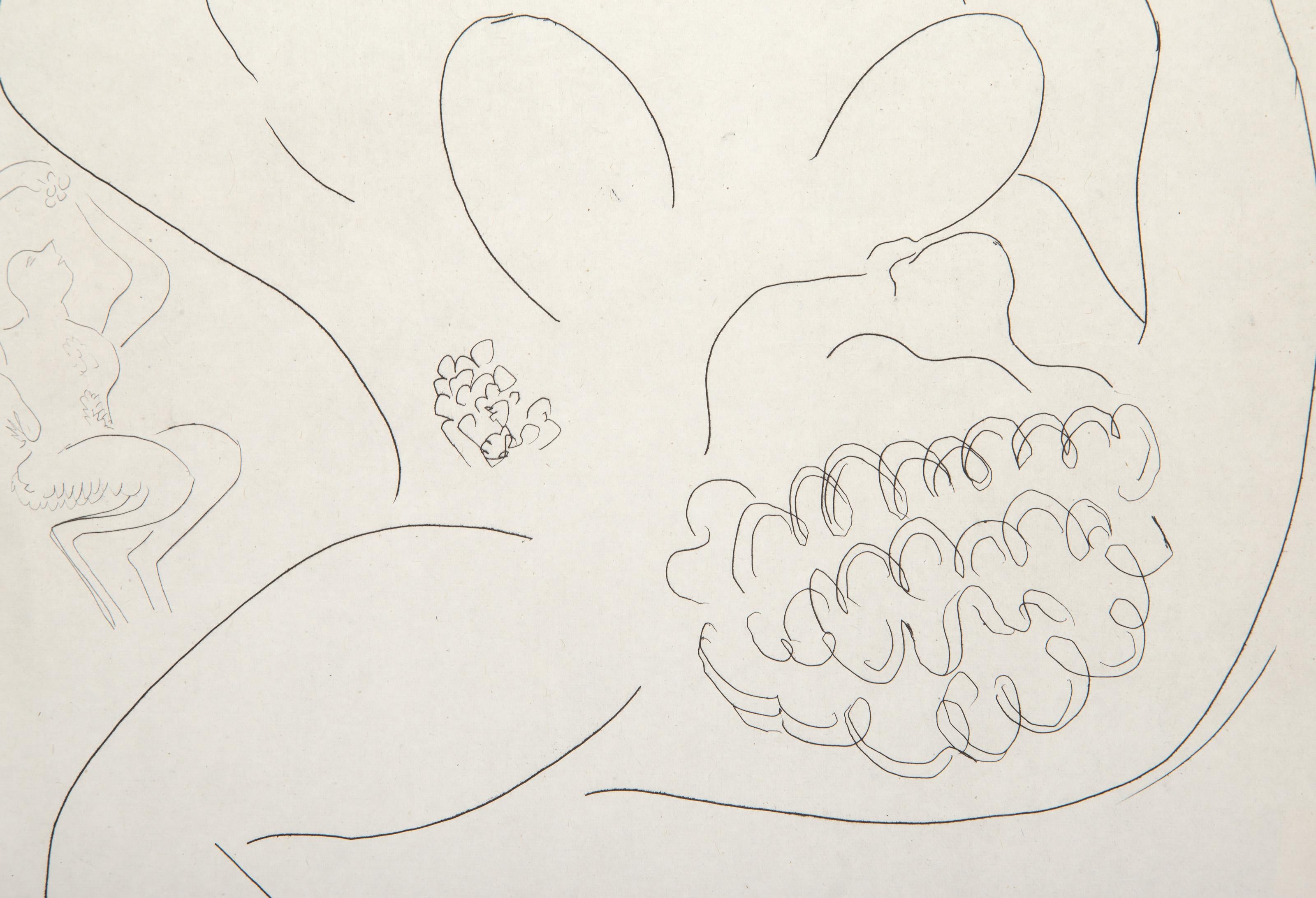 Reclining Female Nude, Modern Etching by Henri Matisse For Sale 2