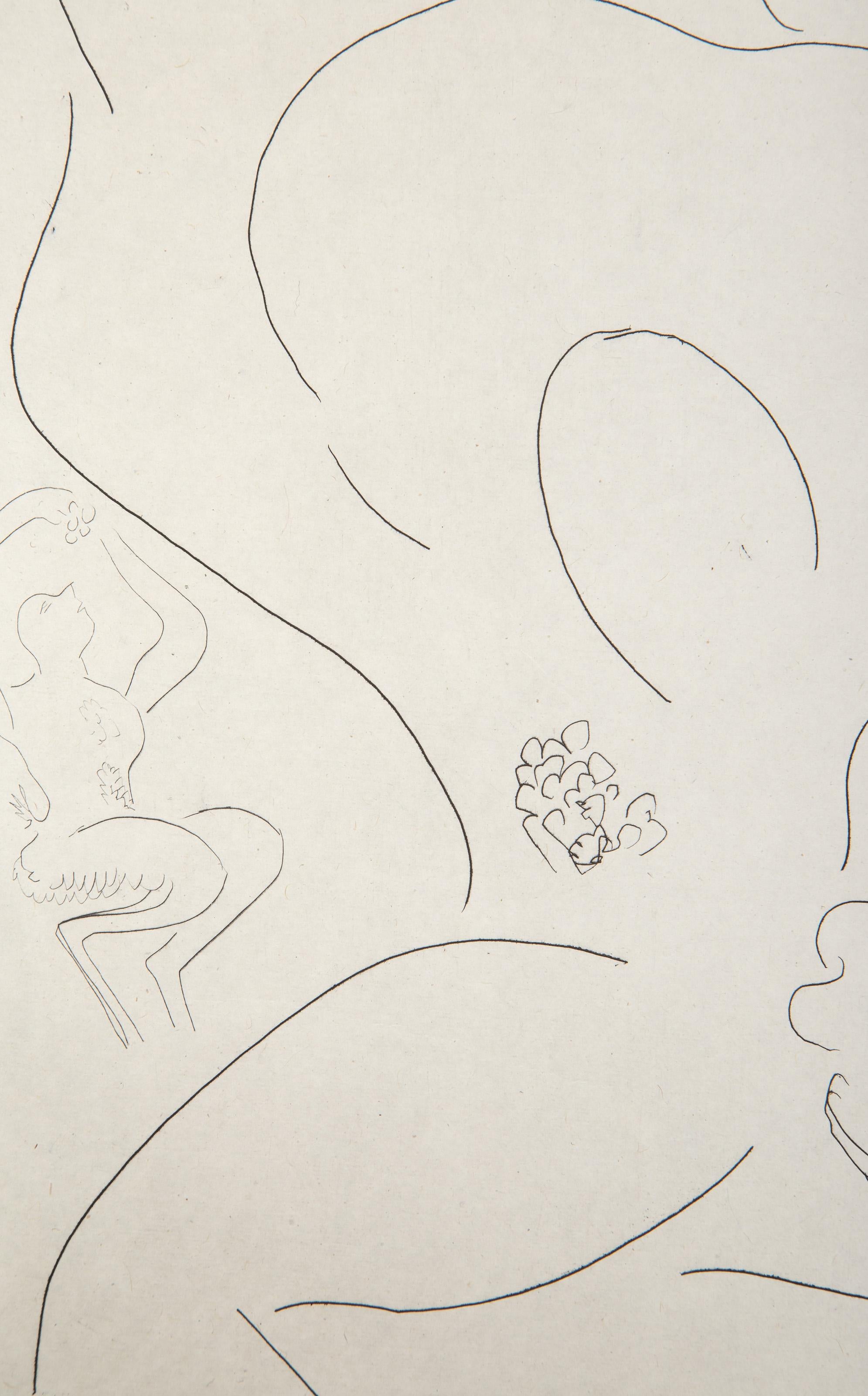 Reclining Female Nude, Modern Etching by Henri Matisse For Sale 3