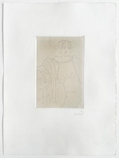 Seated Figure, with Right Arm Resting on a Table Reading - French Edition of 25