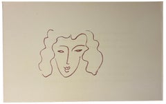 Small face from 'Ronsard. Florilège des Amours' Unframed
